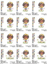 Baby Girl Embroidery Designs Pack - 5 Designs - Multi size - FineryEmbroidery